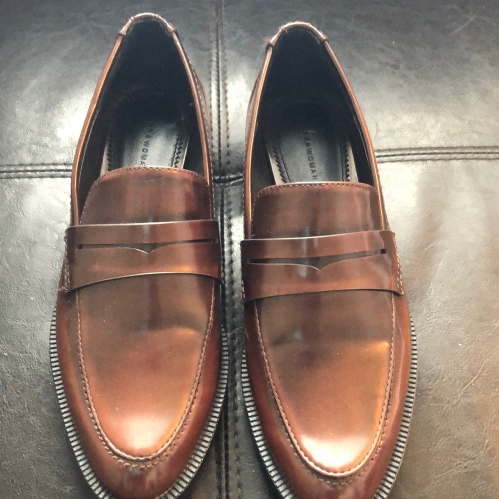 Zara Studded Loafers